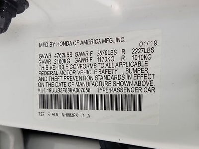 2019 Acura TLX w/Advance Pkg