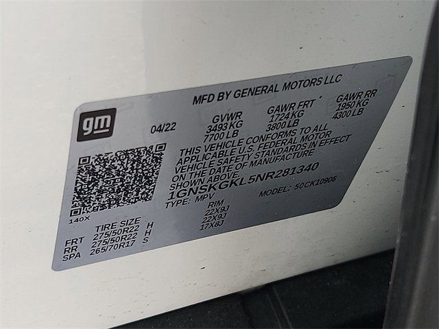 2022 Chevrolet Suburban High Country