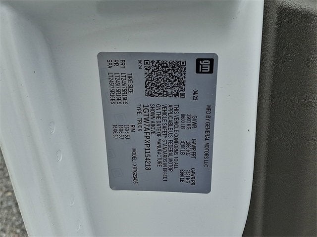 2023 GMC Savana Cargo 2500 Work Van