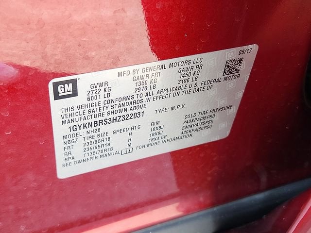 2017 Cadillac XT5 Luxury FWD