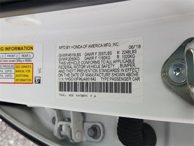 2018 Honda Accord Hybrid Touring