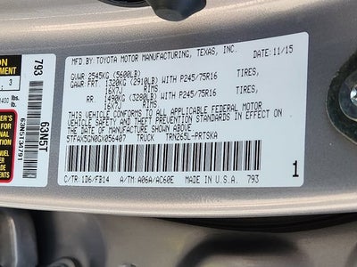 2016 Toyota Tacoma SR5
