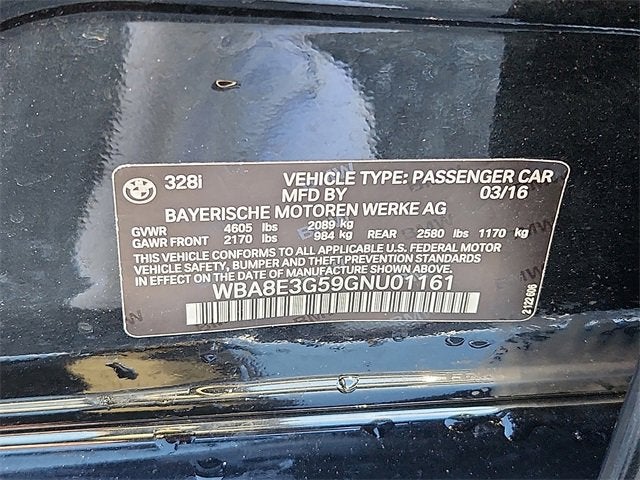 2016 BMW 3 Series 328i xDrive