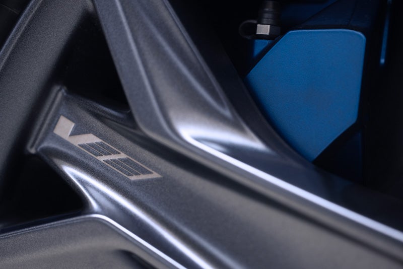 Close-up of the 2026 OPTIQ-V Brembo Performance Front Brakes | Miller Brothers Cadillac in Ellicott City MD